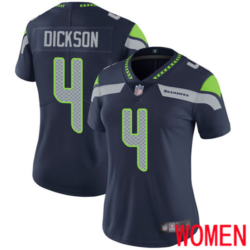 Seattle Seahawks Limited Navy Blue Women Michael Dickson Home Jersey NFL Football #4 Vapor Untouchable->seattle seahawks->NFL Jersey